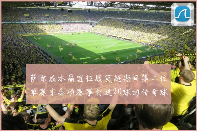 萨尔成水晶宫征战英超期间第二位单赛季各项赛事打进20球的传奇球员